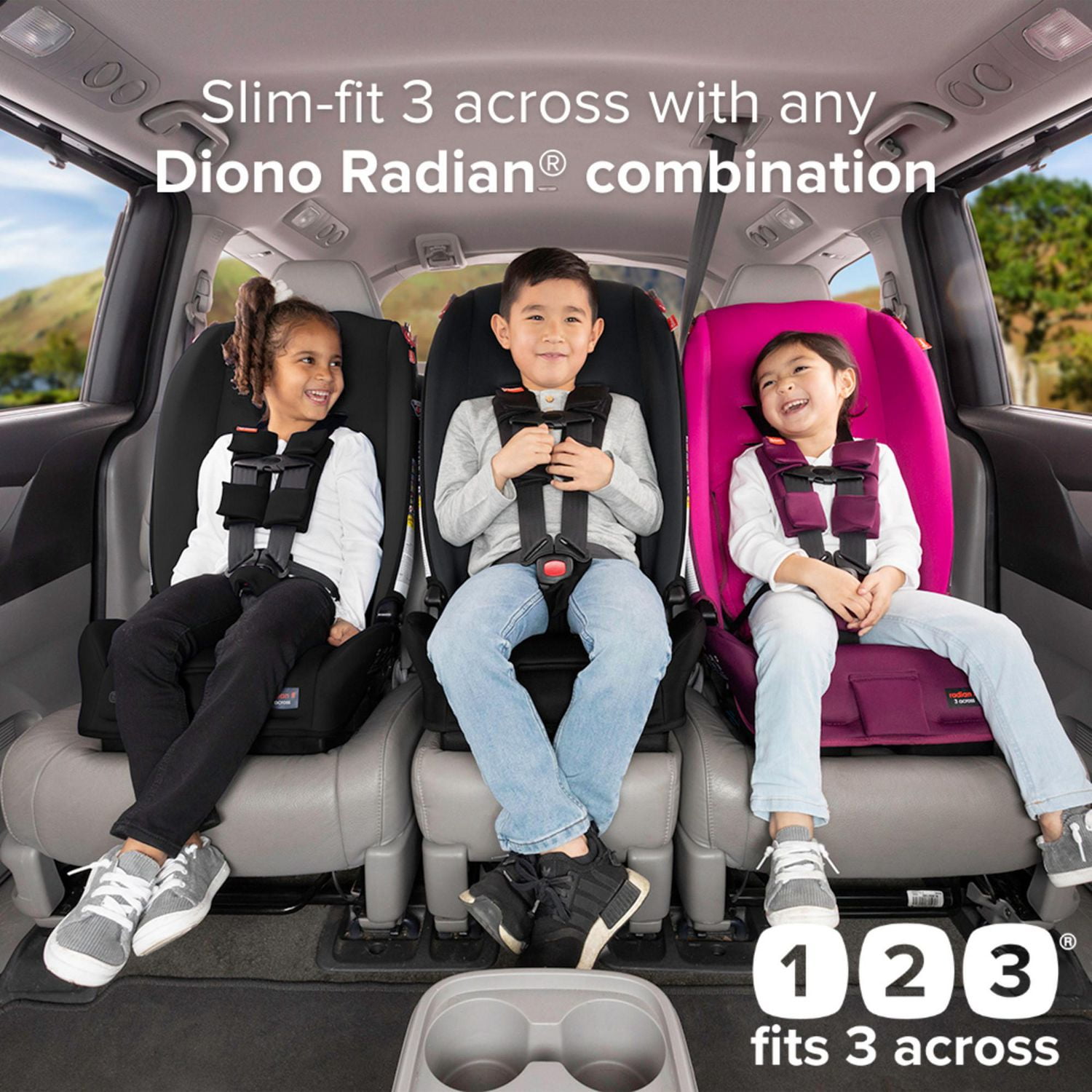 Diono car seat 3 across hotsell