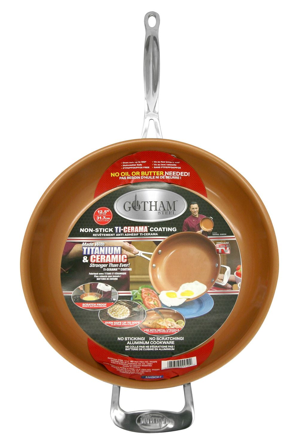 Gotham Steel 12.5" Nonstick Ceramic and Titanium Frying Pan Walmart