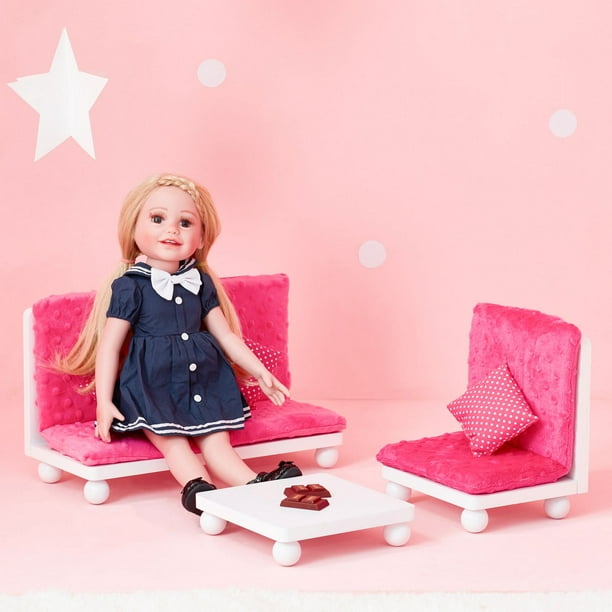 Ens. salons roses pour poupée Olivia's Little World