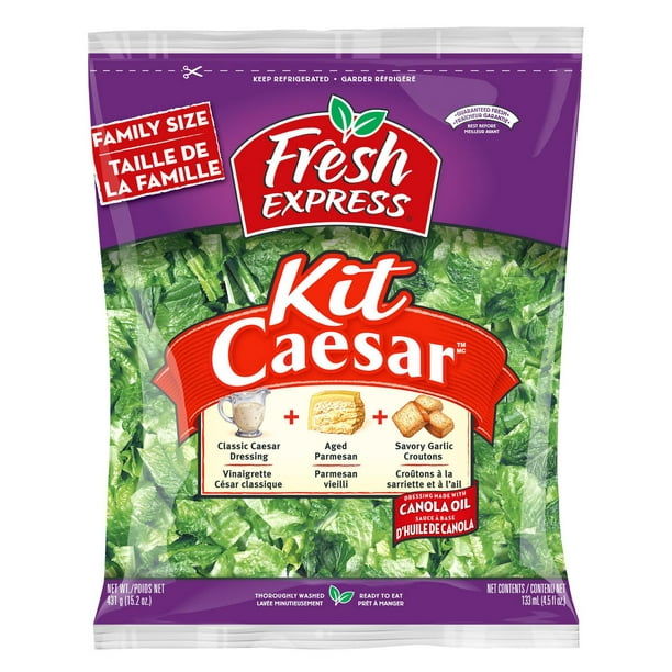 Fresh Express Caesar Kit Family Size Salad - Walmart.ca