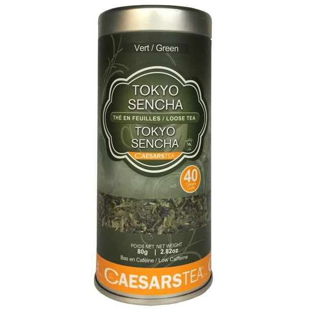 Thé vert en feuilles Tokyo Sencha de Caesars Tea 80 g