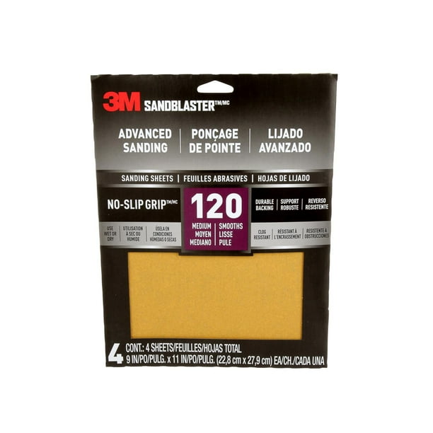 9 x 11 x 120 Waterproof Sanding Sheets - 50 Pack | Mercer Abrasives