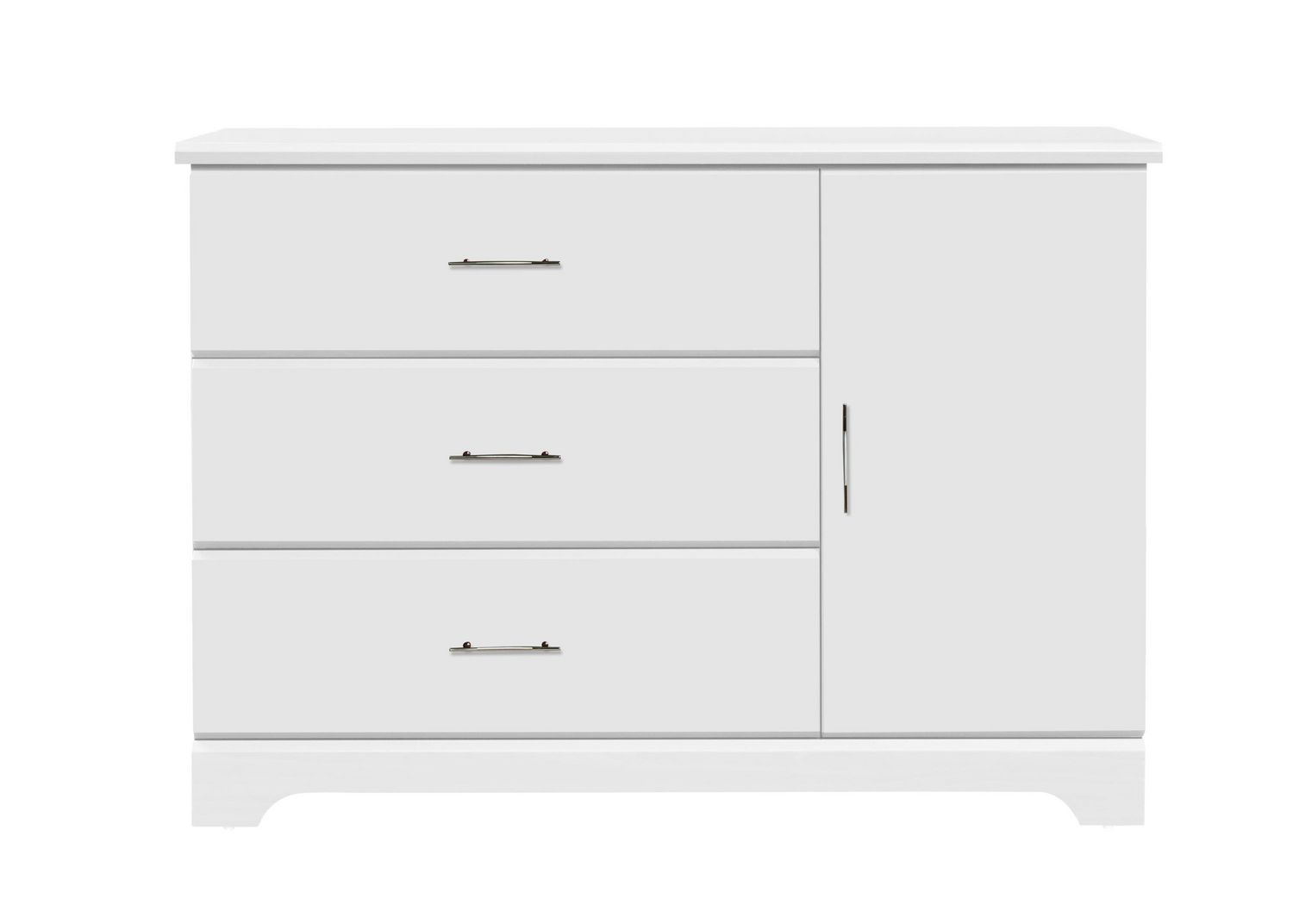 Baby Storkcraft Brookside 3 Drawer Combo Dresser White