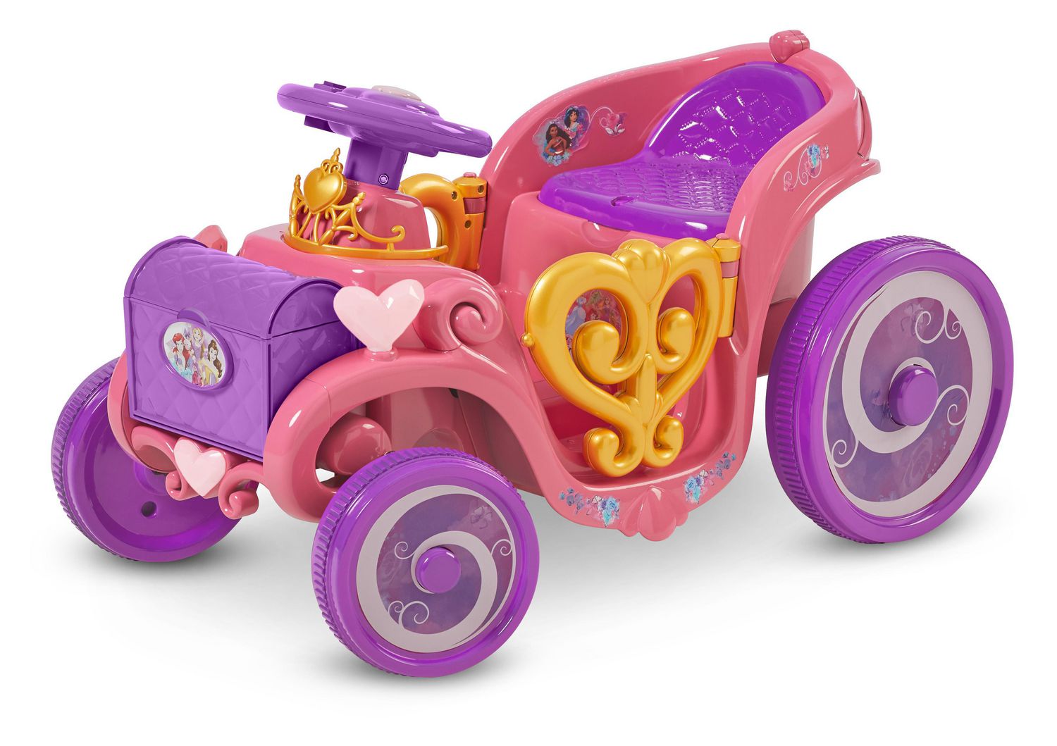 Disney Princess Enchanted Adventure Carriage Quad, 6Volt RideOn Toy