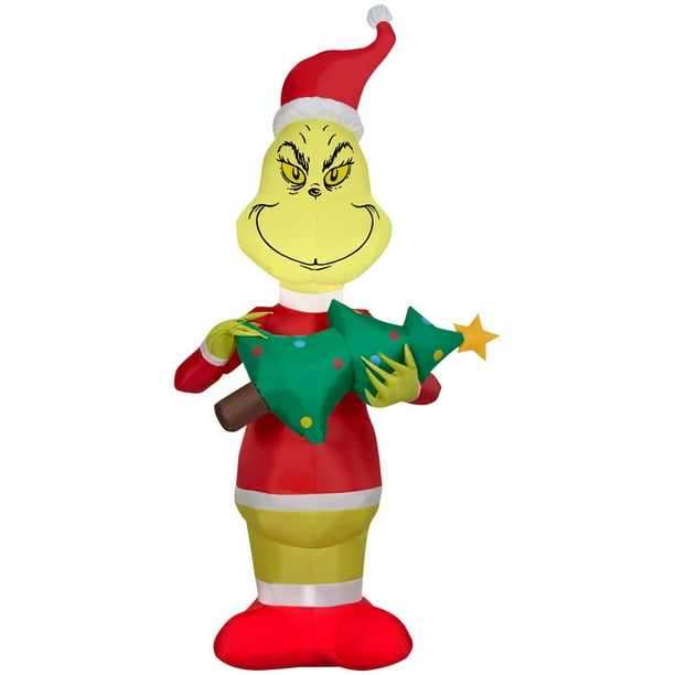 Airblown Grinch w/Christmas Tree Medium Dr. Seuss - Walmart.ca