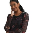thumbnail image 4 of Mexx Women’s Printed Mesh Puff Sleeve Blouse, 4 of 5