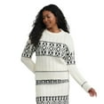thumbnail image 1 of Mexx Women’s Fair Isle Sweater with Drop Shoulder, 1 of 5