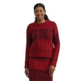 thumbnail image 1 of Mexx Women’s Fair Isle Sweater with Drop Shoulder, 1 of 5