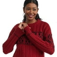 thumbnail image 4 of Mexx Women’s Fair Isle Sweater with Drop Shoulder, 4 of 5