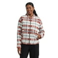 thumbnail image 1 of Mexx Women's Soft Brushed Plaid Bomber Jacket, 1 of 5