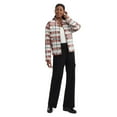 thumbnail image 2 of Mexx Women's Soft Brushed Plaid Bomber Jacket, 2 of 5