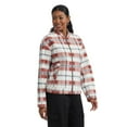 thumbnail image 5 of Mexx Women's Soft Brushed Plaid Bomber Jacket, 5 of 5