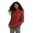 thumbnail image 1 of Mexx Women’s Cable Knit Mock Neck Sweater, 1 of 5
