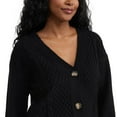 thumbnail image 4 of Mexx Women’s Mix Cable Knit Cardigan, 4 of 5