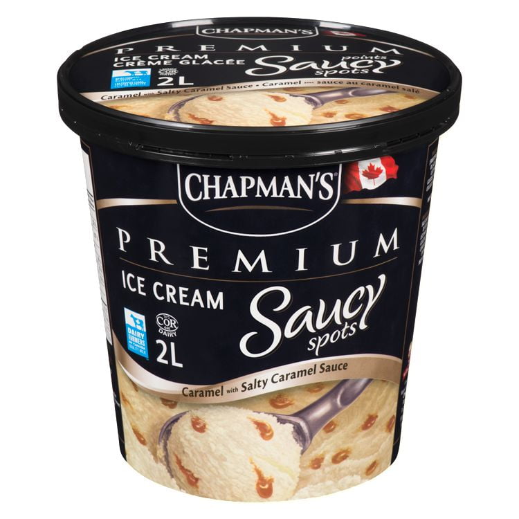 Chapman's Premium Caramel with Salty Caramel Saucy Spots Ice Cream