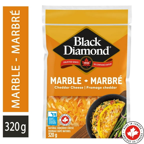 Black Diamond Marble Cheddar Shredded Cheese
