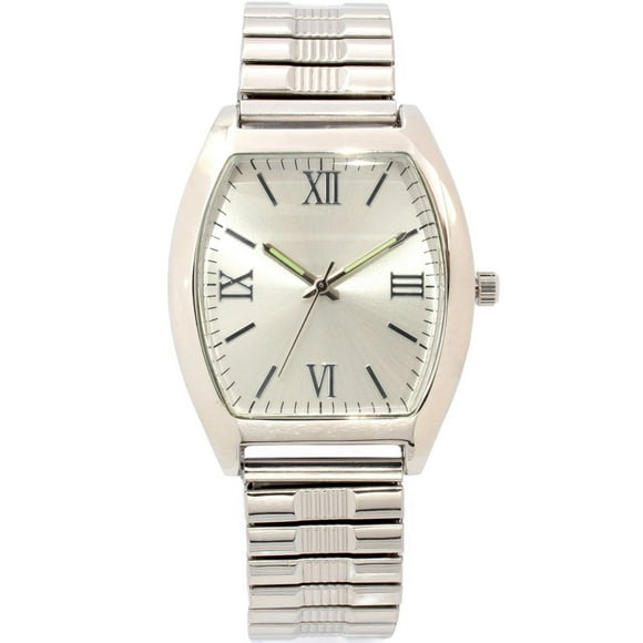 Montre George à argent bracelet extensible pour hommes
