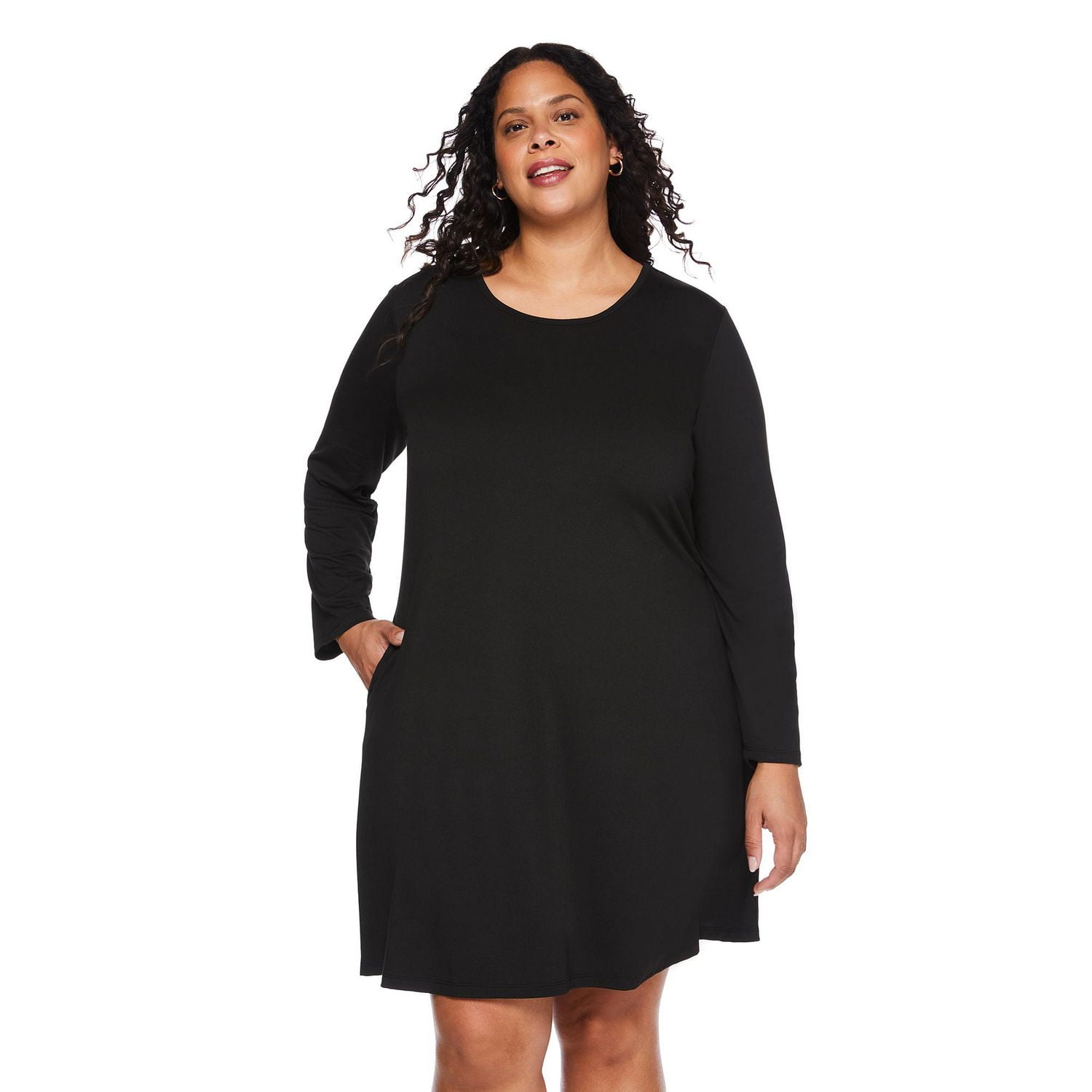 George Women's Plus 3/4 Sleeve Dress