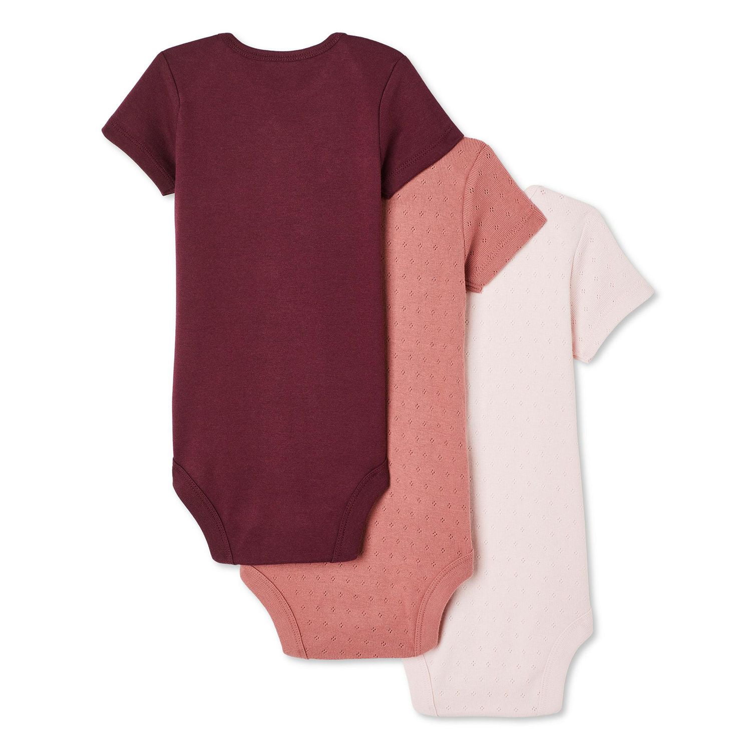 George Baby Girls' Bodysuit 3-Pack, Sizes 0-12 months