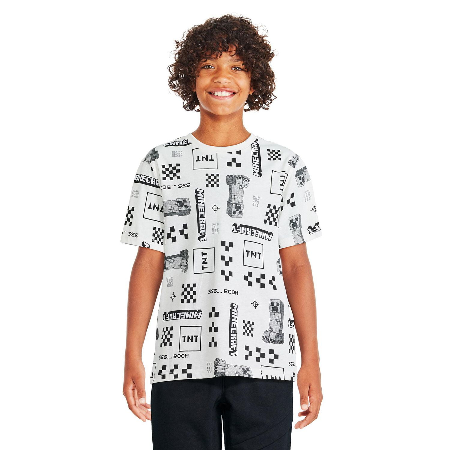 T-shirt à manches courtes Minecraft pour garçons