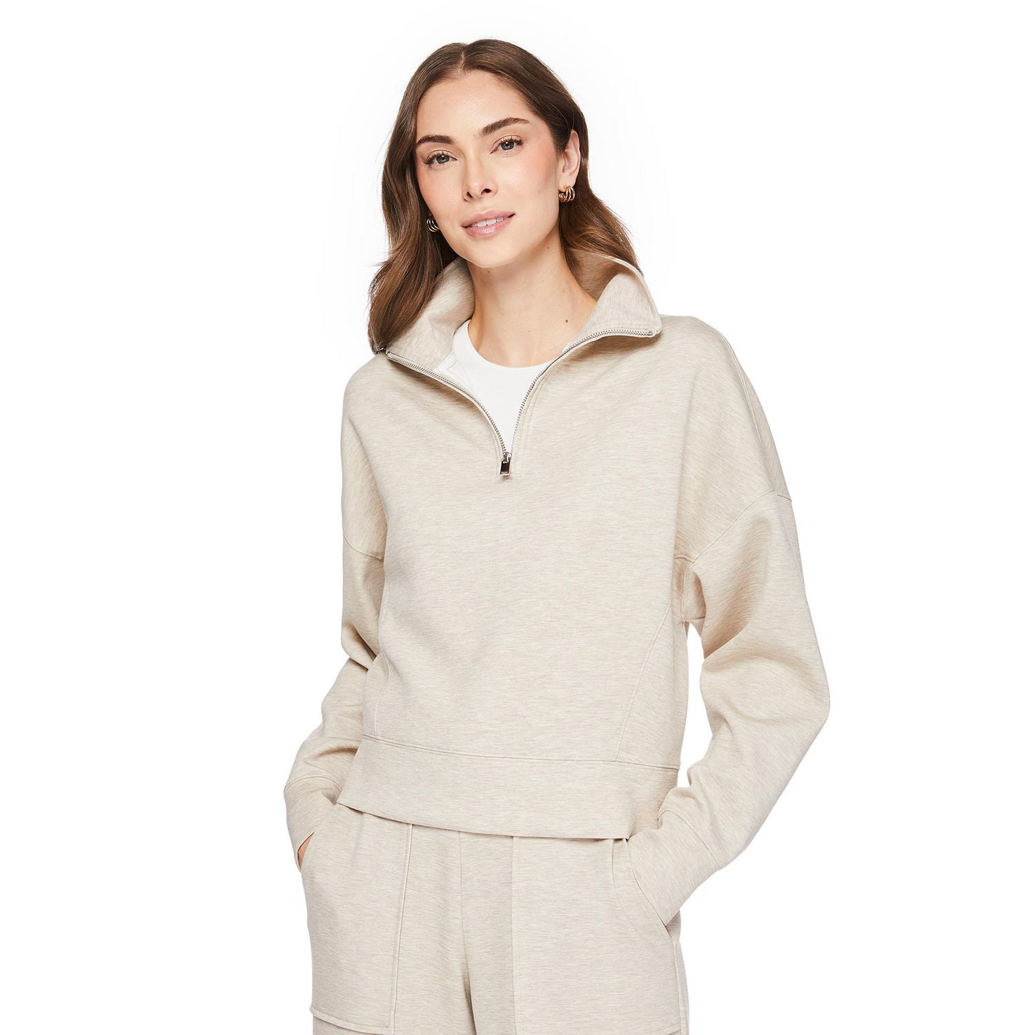George Women's Scuba Quarter-Zip Popover
