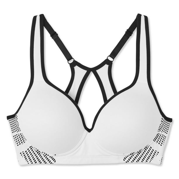 Athletic Works Women's Adjustable Back Sports Bra, Sizes 34B42D