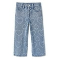 thumbnail image 1 of George Toddler Girls' Wide Leg Printed Jean, 1 of 2