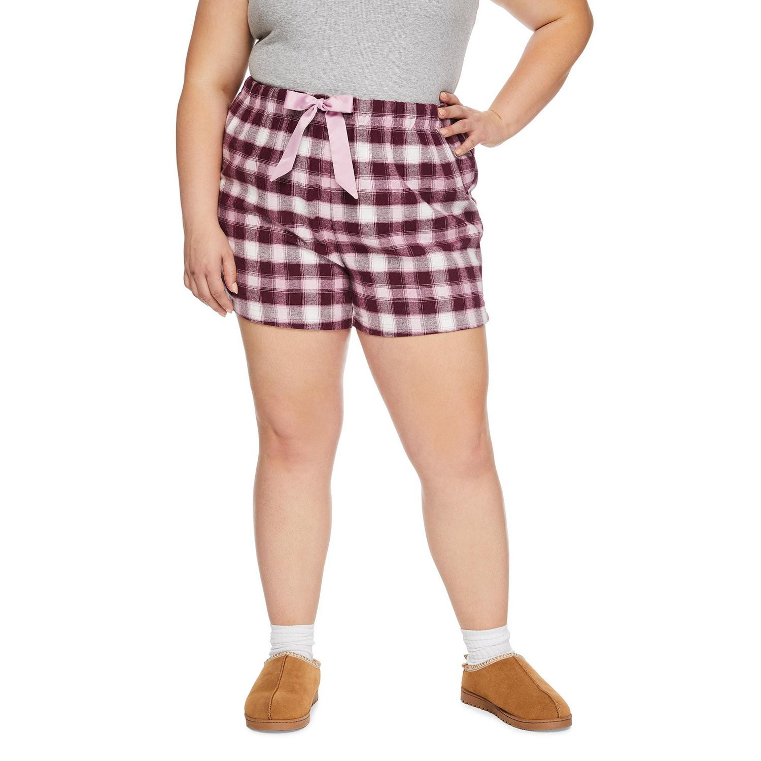 Short de pyjama en flanelle George Plus pour femmes Tailles 1X-4X