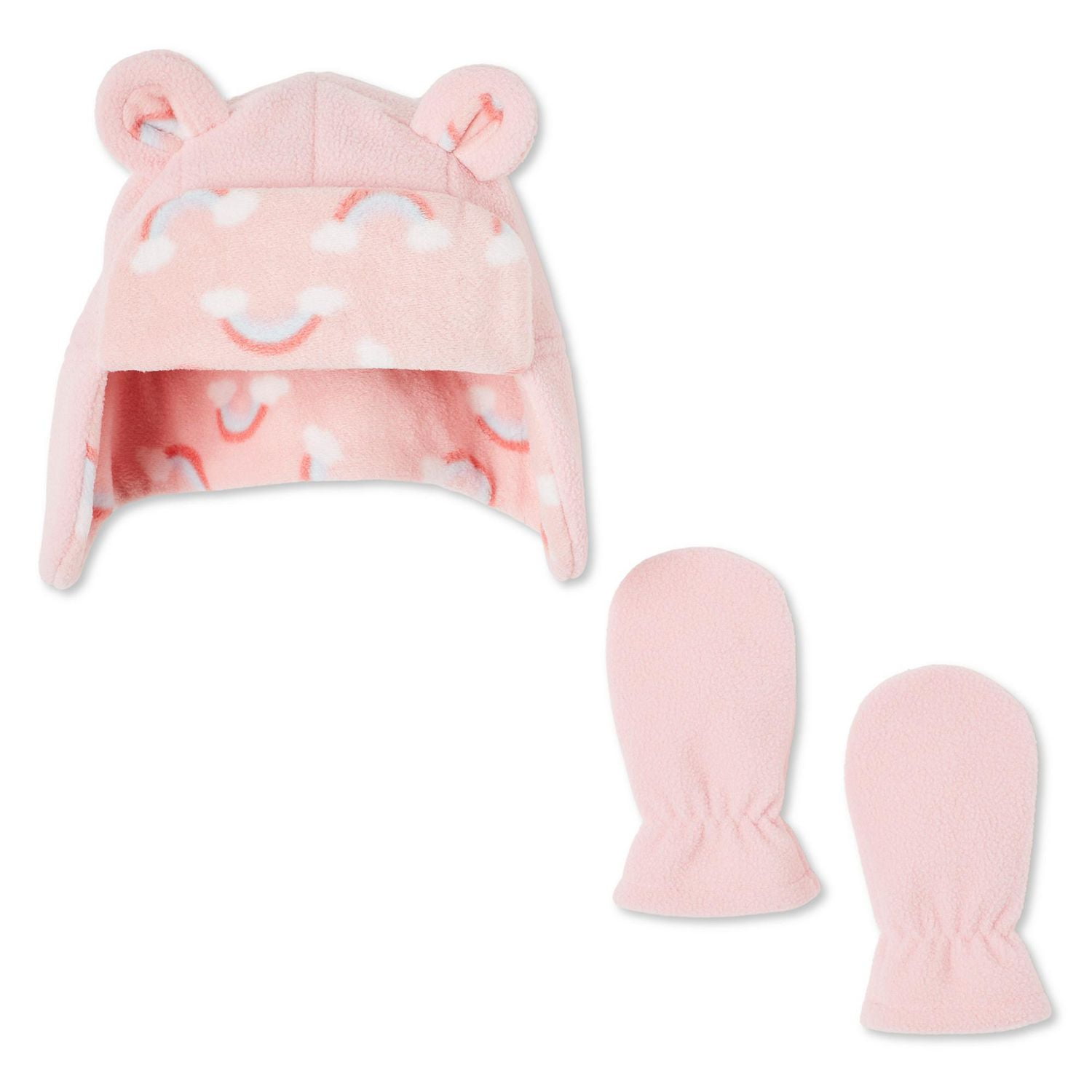 George Baby Girls' Trapper Hat and Mitts 2-Piece Set