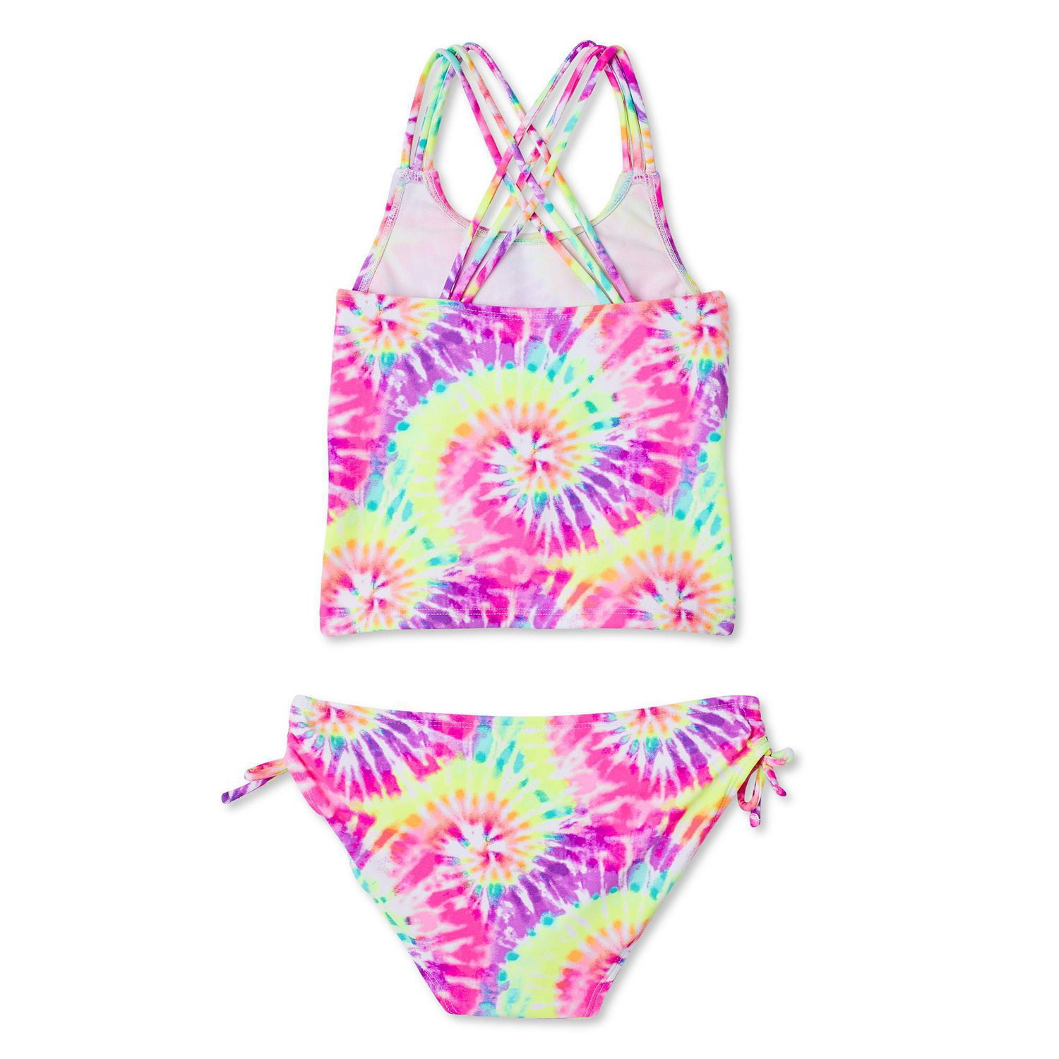 George Girls' Tie Dye Fashion Tankini 2-Piece Swimsuit