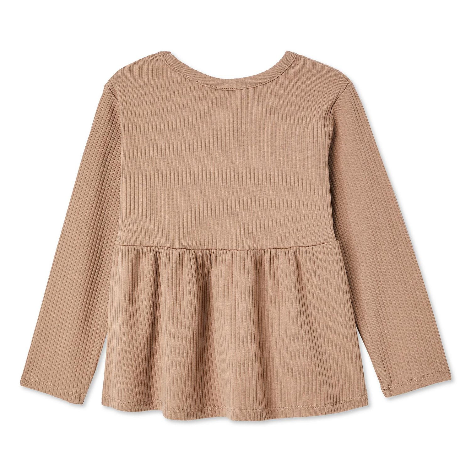George Toddler Girls' Rib Peplum Top