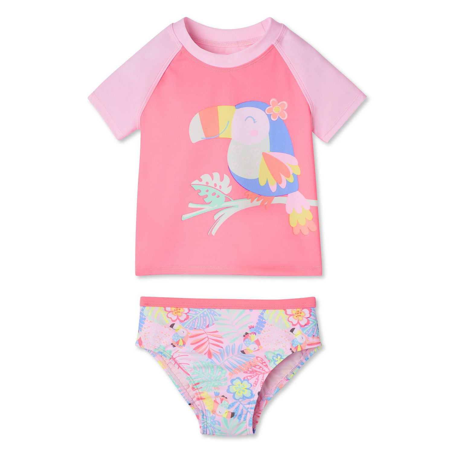 Toddler Girls' Rash Guard Set Walmart Canada