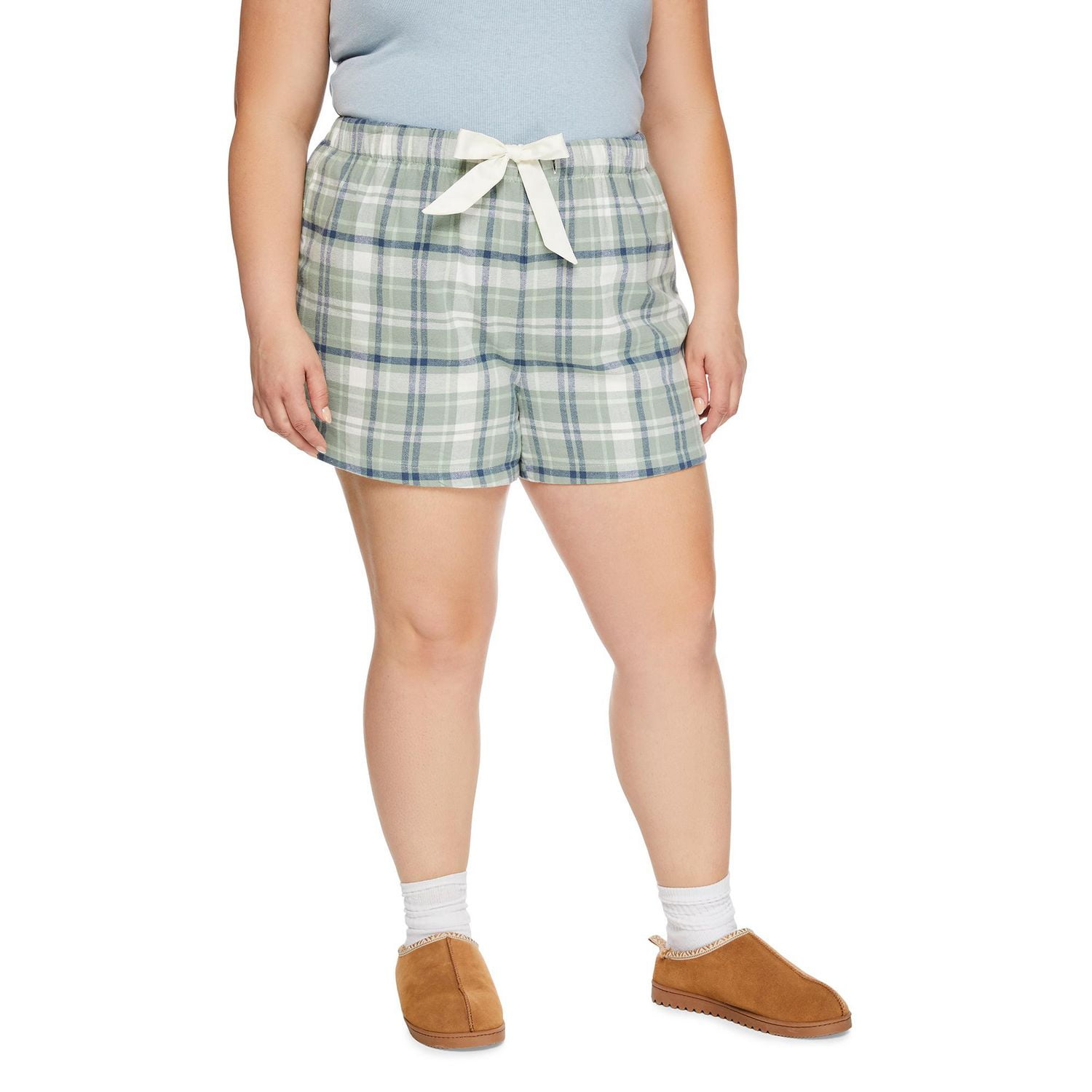 George Women's Plus Flannel Pajama Short