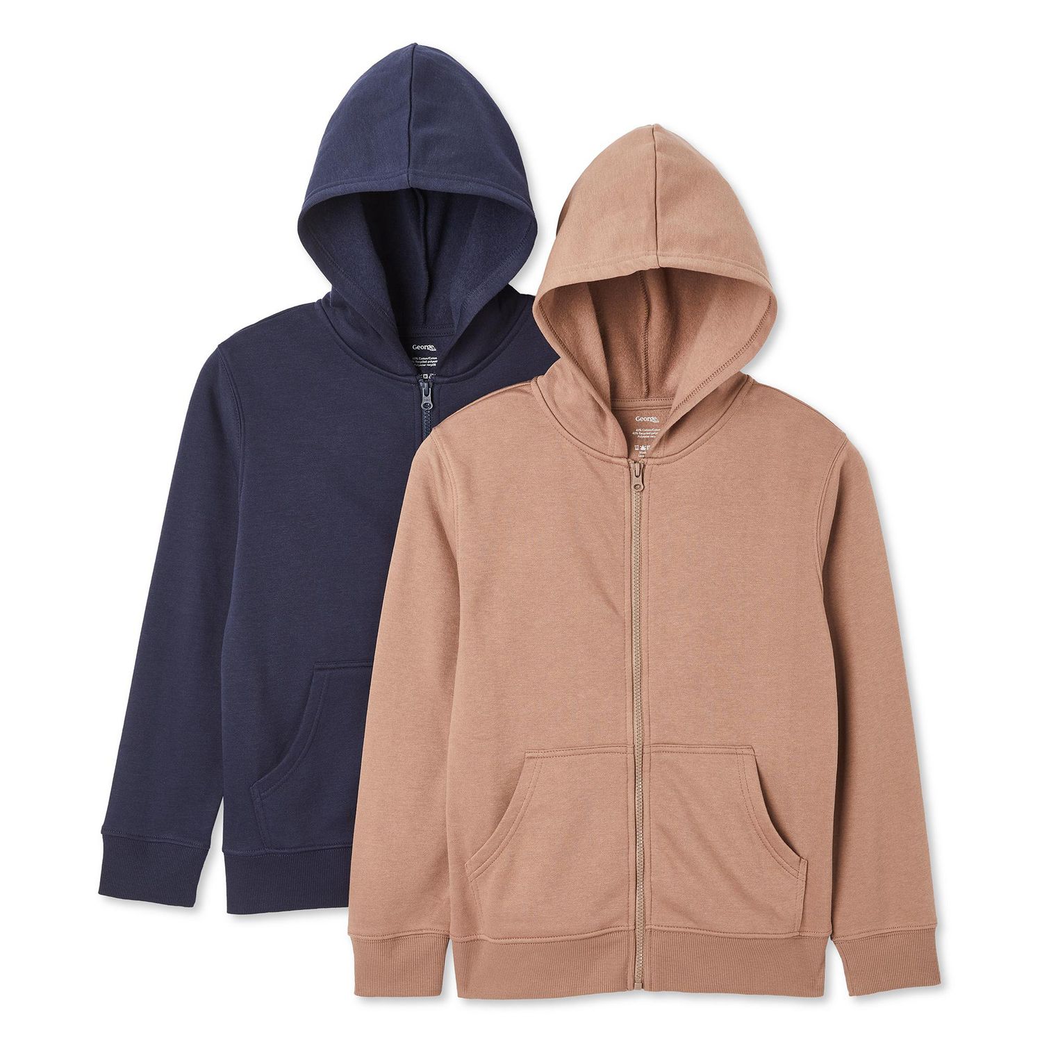 Lot de 2 hauts à capuchon George pour garçons