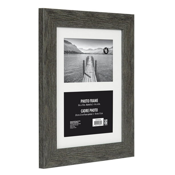 Cadre photo Tinta feutré à gris foncé 20x25.4cm/2-10x15cm 