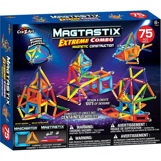 Jeu de construction magnétique Cra-Z-Art Magtastix, paq. 70, 6 ans et plus
