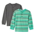 thumbnail image 1 of Lot de 2 t-shirts à col henley George pour petits garçons, 1 of 2