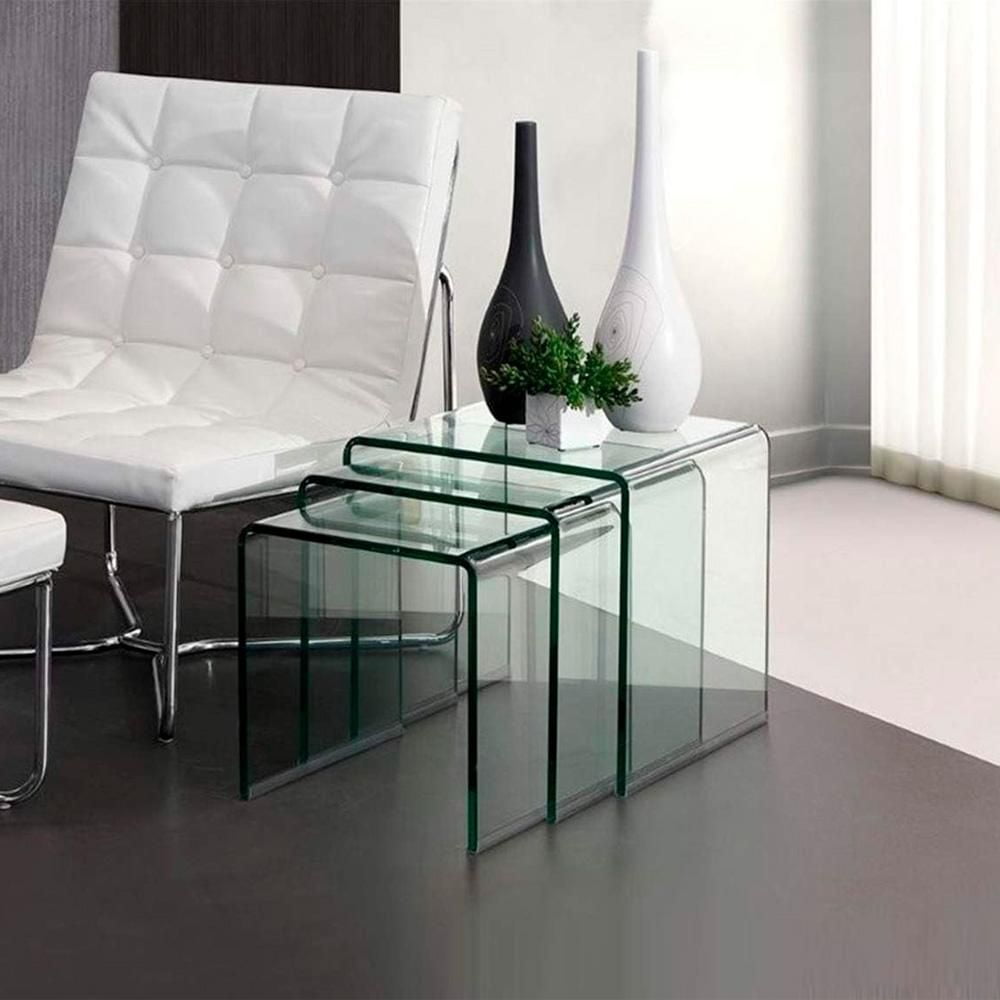Glass nest of tables the range discount