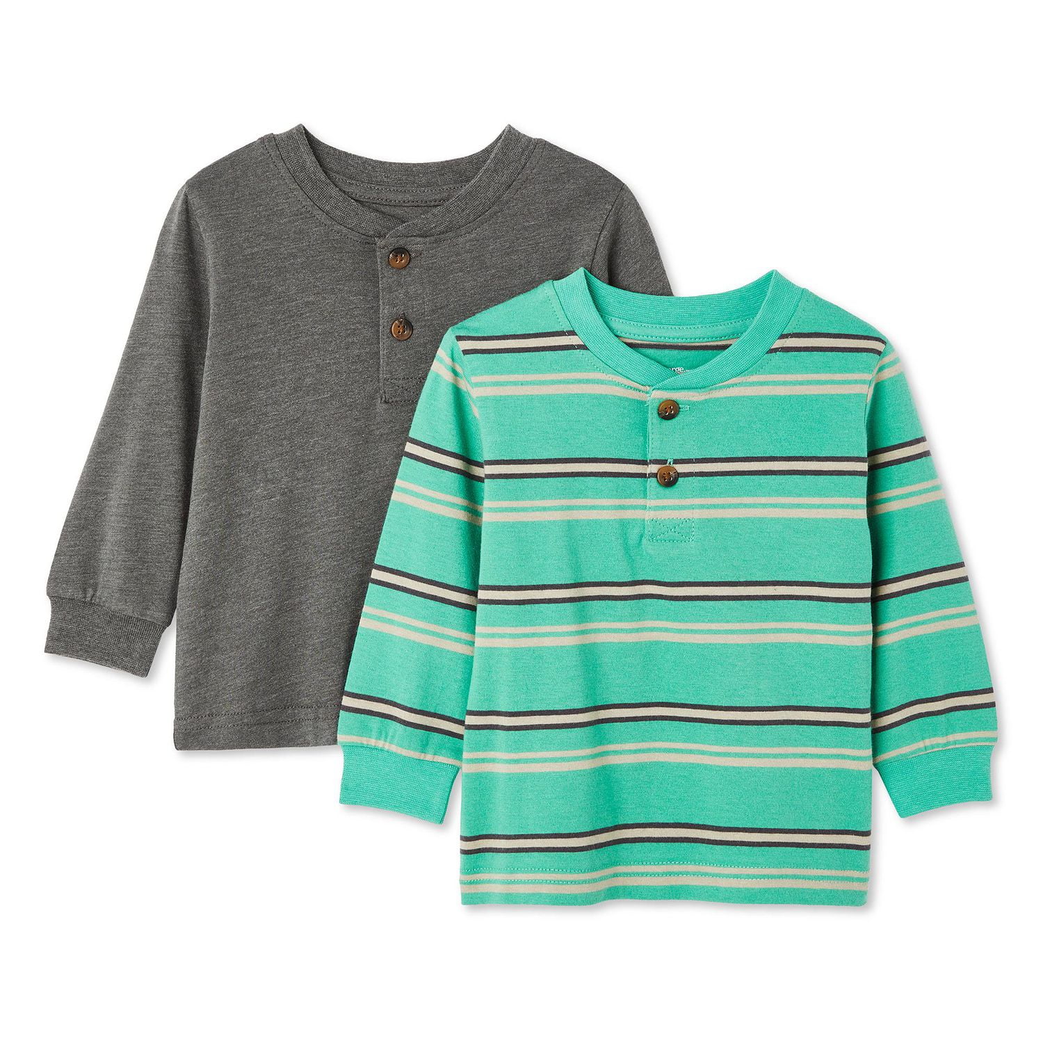 Lot de 2 t-shirts à col henley George pour bébés garçons