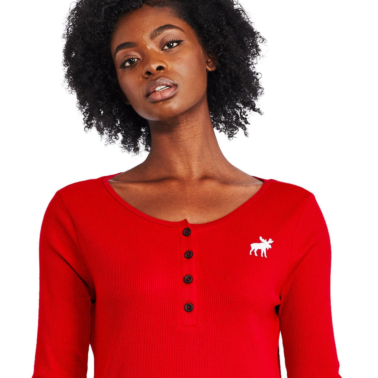 Canadiana Women’s Waffle Knit Pajamas 2-Piece Set