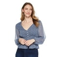 thumbnail image 1 of George Women's Smocked Blouse, 1 of 6