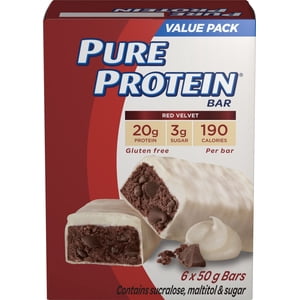 Pure Protein Valeur de la barre de velours rouge