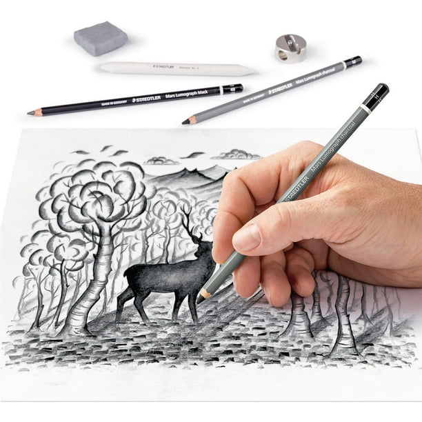Crayons à papier dessin artistique Staedtler Gris - Crayon à