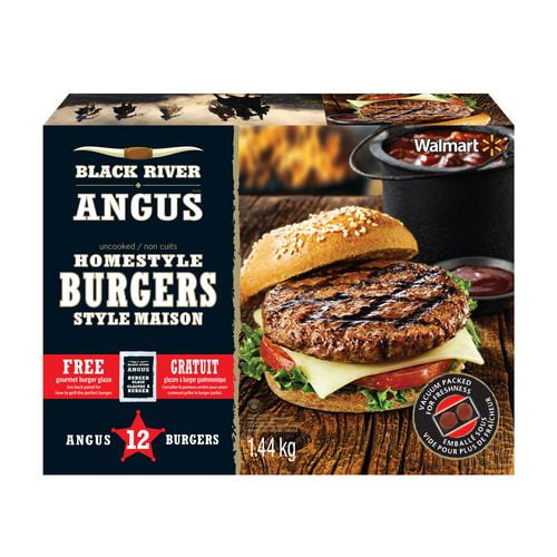 black river angus homestyle burgers | walmart canada