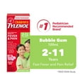 thumbnail image 1 of Tylenol Médicament pour enfants 2-11 ans; soulage fièvre et douleur, suspension orale d’acétaminophène à 160 mg/5 ml, gomme à bulles, 100 ml, 1 of 7