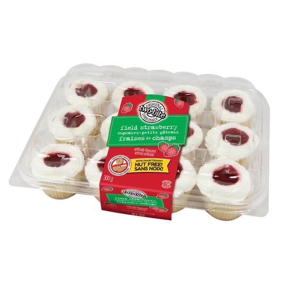 two-bite Strawberry Drop Cupcakes