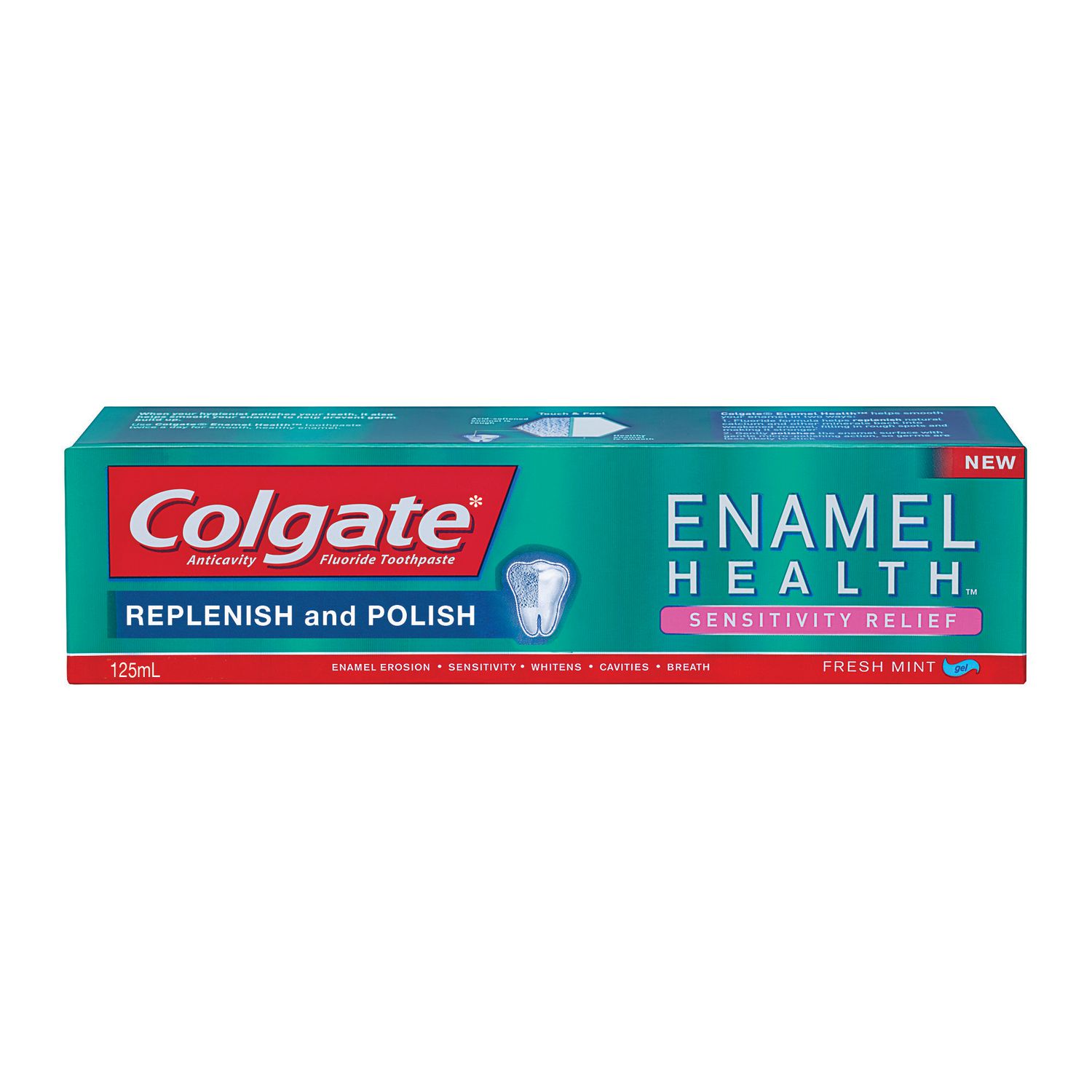 Colgate Enamel Health Sensitivity Relief Fluoride Toothpaste, Fresh