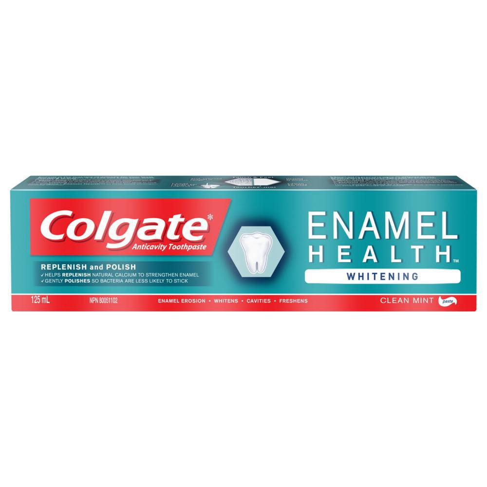 Colgate Enamel Health Whitening Fluoride Toothpaste, Clean Mint Paste Formula Walmart Canada