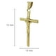 Berloque en forme de croix crucifix poli en or de 10 ct – image 2 sur 2