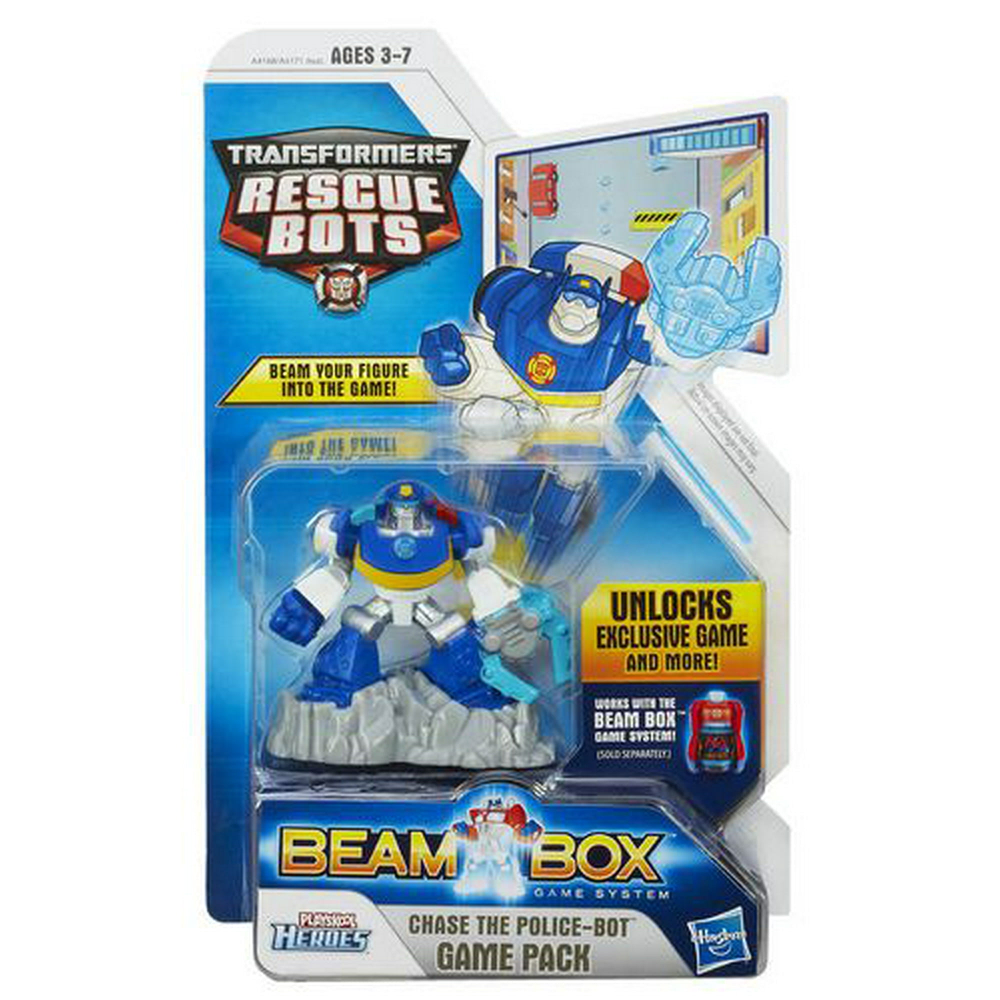 Playskool Heroes Transformers Rescue Bots Beam Box Game Pack Assortment -  CHASE POLICE-BOT - Walmart.ca